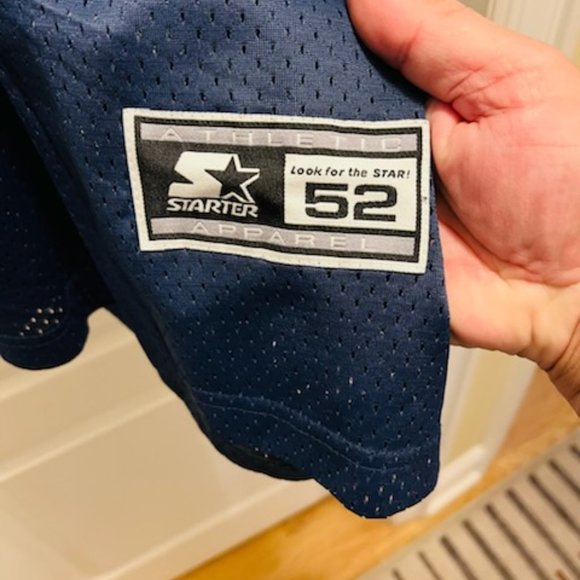 Dallas Cowboys Emmitt Smith Vintage Football Jersey Starter XL(52) Away Blue#22 - Picture 2 of 4